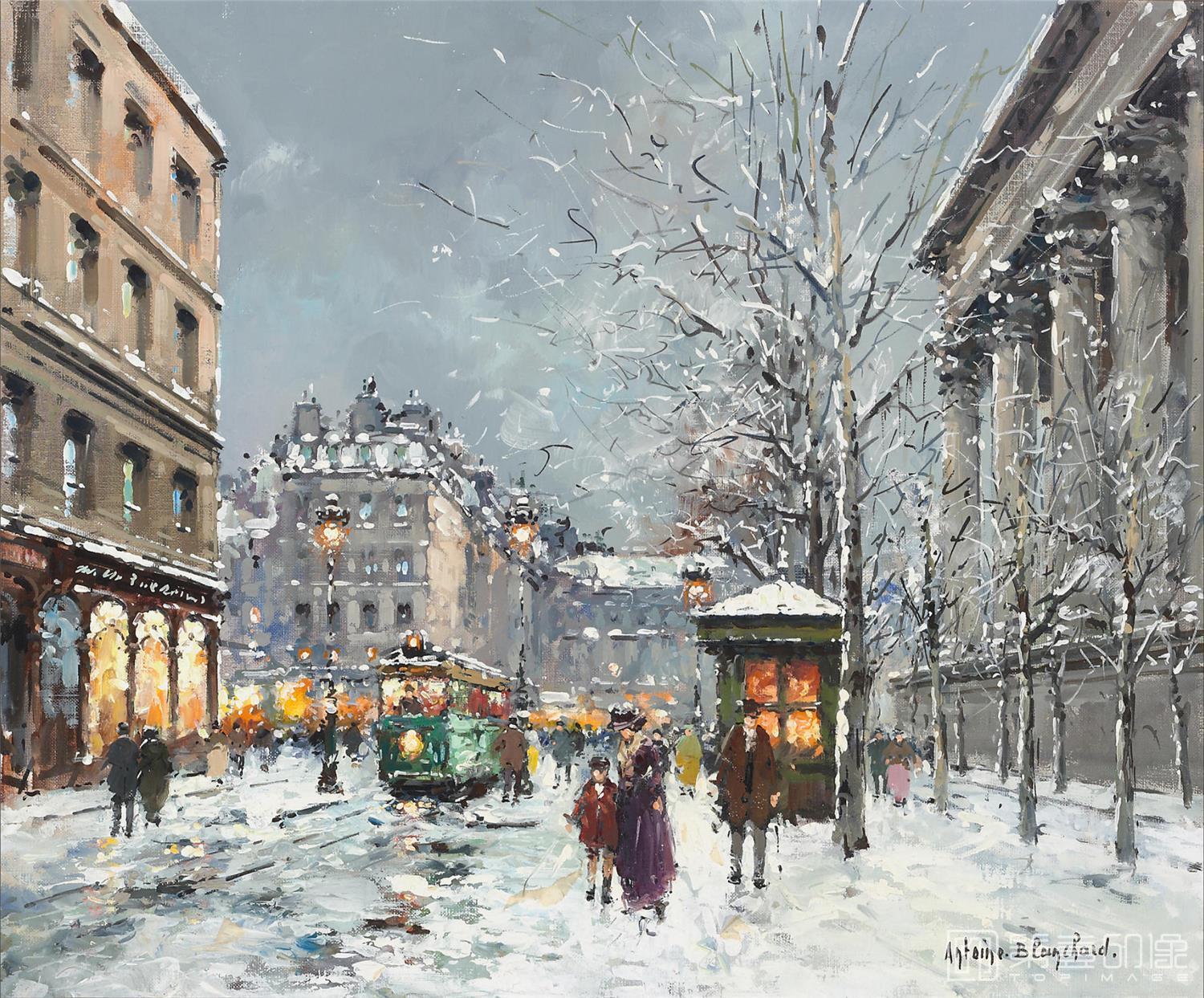 油画-安托万·布兰乍得 Antoine Blanchard作品-108